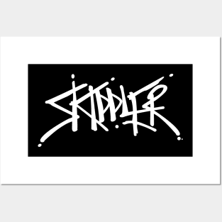 Skiddler White Posters and Art